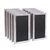 Magda Set of 10 Wall Mount Magnetic Chalkboards In Whitewashed