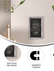 Magda Set of 10 Wall Mount Magnetic Chalkboards In Whitewashed