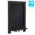 Magda Set Of 10 Wall Mount Or Tabletop Magnetic Chalkboards With Folding Metal Legs In Black,  9.5" x 14"