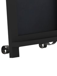 Magda Set Of 10 Wall Mount Or Tabletop Magnetic Chalkboards With Folding Metal Legs In Black,  9.5" x 14"