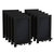 Magda Set Of 10 Wall Mount Or Tabletop Magnetic Chalkboards With Folding Metal Legs In Black,  9.5" x 14"