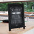 Magda Set Of 10 Wall Mount Or Tabletop Magnetic Chalkboards With Folding Metal Legs In Black - Black