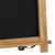 Magda Set Of 10 Wall Mount Or Tabletop Magnetic Chalkboards With Folding Metal Legs In Torched Wood, 12" x 17"