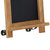 Magda Set Of 10 Wall Mount Or Tabletop Magnetic Chalkboards With Folding Metal Legs In Torched Wood,9.5" x 14"