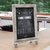 Magda Set Of 10 Wall Mount Or Tabletop Magnetic Chalkboards With Folding Metal Legs In Weathered,  9.5" x 14" - Weathered