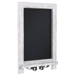 Magda Set Of 10 Wall Mount Or Tabletop Magnetic Chalkboards With Folding Metal Legs In Whitewashed,9.5" x 14"