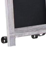 Magda Set Of 10 Wall Mount Or Tabletop Magnetic Chalkboards With Folding Metal Legs In Whitewashed,9.5" x 14"