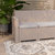 Malmok Outdoor Furniture Resin Sofa Light Gray Faux Rattan Wicker Pattern Patio 3-Seat Sofa With All-Weather Beige Cushions