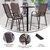 Manado Series Metal Bar Height Patio Chairs With Flex Comfort Material - Set Of 2