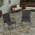 Mathias Set Of 2 Indoor/Outdoor Gray Wicker Patio Chairs With Powder Coated Steel Frame, Comfortably Curved Back And Arms