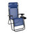 Merrill Set Of 2 Navy Folding Mesh Upholstered Zero Gravity Chair With Removable Pillow And Cupholder Tray - Navy