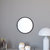 Monaco 16" Round Accent With Wall Mirror Metal Frame