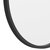 Monaco 20" Round Accent Wall Mirror In Black