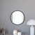 Monaco 20" Round Accent Wall Mirror In Black