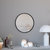 Monaco 20" Round Accent Wall Mirror In Black - Black