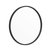 Monaco 20" Round Accent Wall Mirror In Black