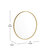 Monaco 24" Round Accent Wall Mirror In Gold with Metal Frame For Bathroom, Vanity, Entryway, Dining Room, Living Room