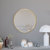Monaco 24" Round Accent Wall Mirror In Gold with Metal Frame For Bathroom, Vanity, Entryway, Dining Room, Living Room - Gold
