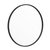 Monaco 24" Round Accent Wall Mirror With Metal Frame