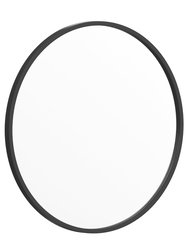 Monaco 24" Round Accent Wall Mirror With Metal Frame