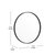 Monaco 27.5" Round Accent Wall Mirror With Metal Frame In Black 