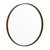 Monaco 27.5" Round Accent Wall Mirror With Metal Frame In Bronze