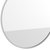 Monaco 30" Round Accent Wall Mirror in Silver with Metal Frame for Bathroom, Vanity, Entryway, Dining Room, & Living Room