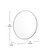 Monaco 30" Round Accent Wall Mirror in Silver with Metal Frame for Bathroom, Vanity, Entryway, Dining Room, & Living Room