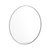 Monaco 30" Round Accent Wall Mirror in Silver with Metal Frame for Bathroom, Vanity, Entryway, Dining Room, & Living Room