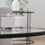 Newbury Round Glass Coffee Table Set - 3 Piece Clear Glass Table Set with Vertical Legs