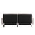 Niklas Mid Century Modern Split-Back Sofa Futon with 3 Recline Positions In Elegant Gray Faux Linen Upholstery