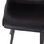 Oretha Modern Black Faux Leather Upholstered Counter Stools With Contoured, Low Back Bucket Seats And Iron Frames - Set Of 2