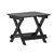 Ridley Outdoor Folding Side Table, Portable All-Weather HDPE Adirondack Side Table In Black - Black
