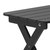 Ridley Outdoor Folding Side Table, Portable All-Weather HDPE Adirondack Side Table In Black