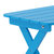 Ridley Outdoor Folding Side Table, Portable All-Weather HDPE Adirondack Side Table In Blue