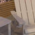 Riviera All-Weather Adirondack Patio Chairs With Matching Side Table - Set Of 2