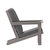 Riviera All-Weather Poly Resin Wood Adirondack Style Deep Seat Patio Club Chair With Cushions, Gray/Gray
