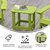 Riviera Poly Resin Indoor/Outdoor All-Weather Adirondack Side Table - Lime Green