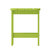 Riviera Poly Resin Indoor/Outdoor All-Weather Adirondack Side Table - Lime Green