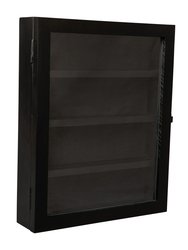 Robinson 11x14 Solid Pine Medals Display Case With Channel Grooved Removable Shelves