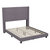 Sana Modern Gray Velvet Upholstered Platform Bed Frame With Padded, Tufted Wingback Headboard And Wood Support Slats, No Box Spring Required - Gray Velvet