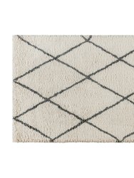 Shag Style Diamond Trellis Area Rug