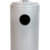 Silver Finished Stainless Steel 7.5' Tall 40,000 BTU Outdoor Propane Patio Heater with Wheels