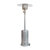 Silver Finished Stainless Steel 7.5' Tall 40,000 BTU Outdoor Propane Patio Heater with Wheels