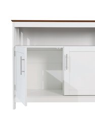 Tanner Buffet and Sideboard With Storage Cabinet And Upper Shelf