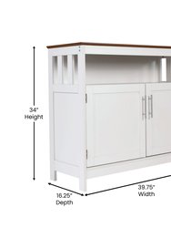 Tanner Buffet and Sideboard With Storage Cabinet And Upper Shelf