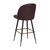 Teague Set Of 2 Modern Armless Barstools With Contoured Backs, Steel Frames, And Integrated Footrests