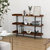 Tiered Shelving Unit - Rustic brown