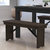 Tinsley 40" x 12" Solid Pine Folding Farmhouse Style Bench - Mahogany