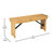 Tinsley 40" x 12" Solid Pine Folding Farmhouse Style Bench